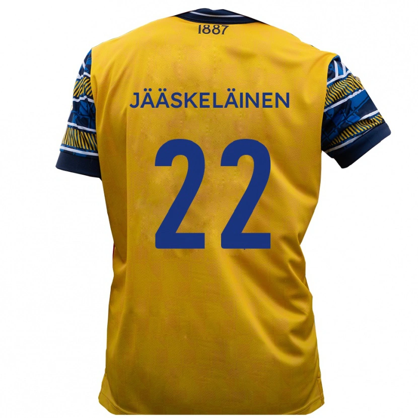 Danxen Mulher Camisola Will Jääskeläinen #22 Amarelo Preto Alternativa 2025/26 Camisa Brasil