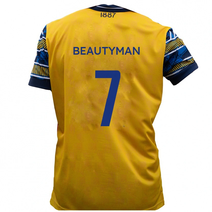 Danxen Mulher Camisola Harry Beautyman #7 Amarelo Preto Alternativa 2025/26 Camisa Brasil