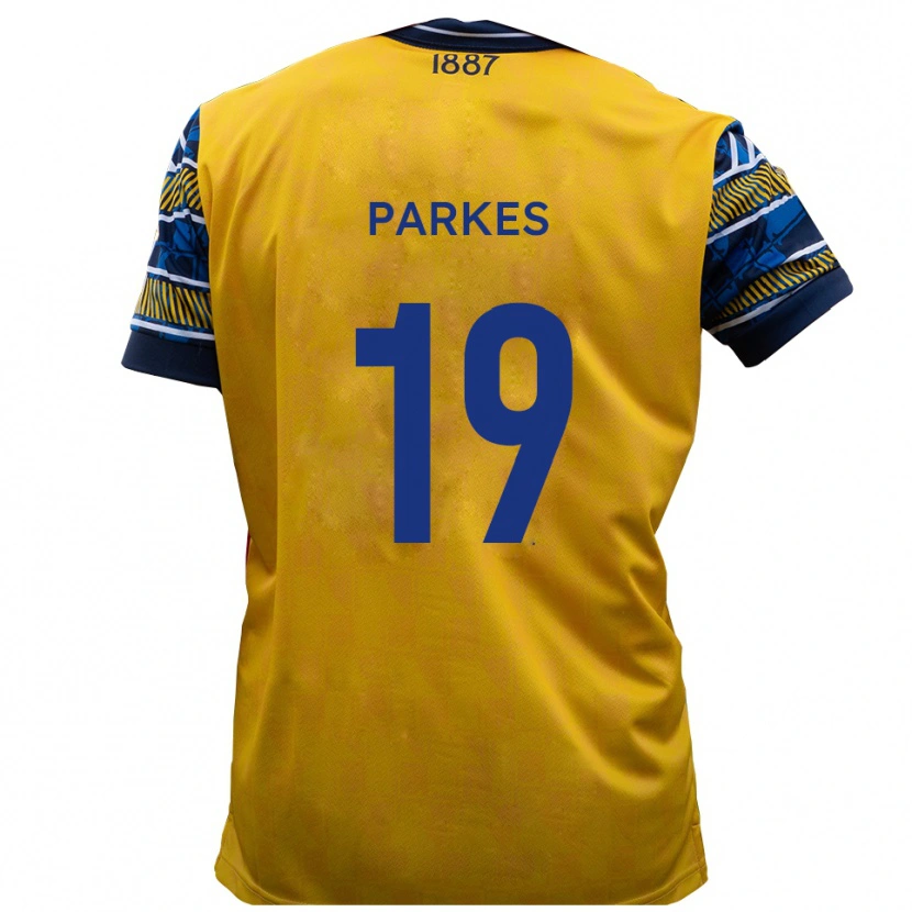 Danxen Mulher Camisola Sonny Parkes #19 Amarelo Preto Alternativa 2025/26 Camisa Brasil