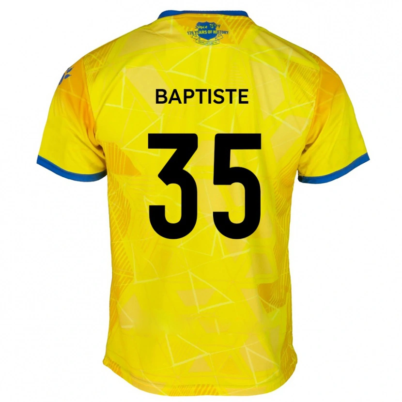 Danxen Mulher Camisola Dante Baptiste #35 Amarelo Azul Alternativa 2025/26 Camisa Brasil