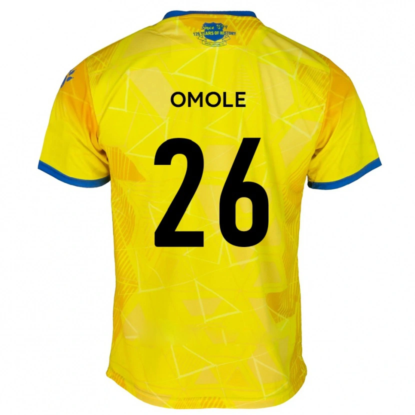 Danxen Mulher Camisola Tobi Omole #26 Amarelo Azul Alternativa 2025/26 Camisa Brasil