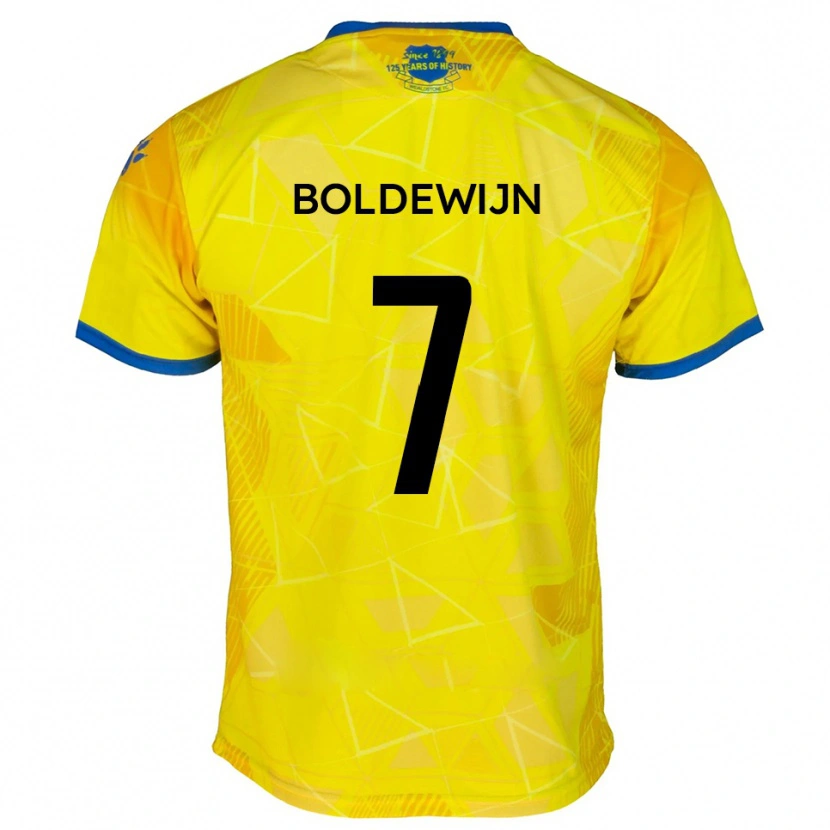 Danxen Mulher Camisola Enzio Boldewijn #7 Amarelo Azul Alternativa 2025/26 Camisa Brasil