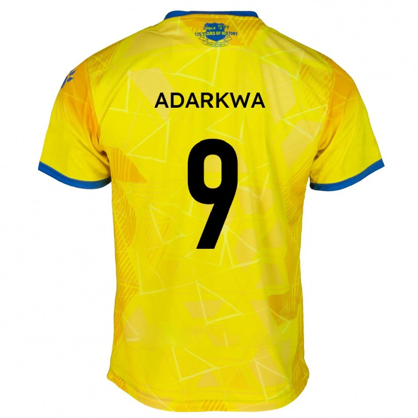 Danxen Mulher Camisola Sean Adarkwa #9 Amarelo Azul Alternativa 2025/26 Camisa Brasil