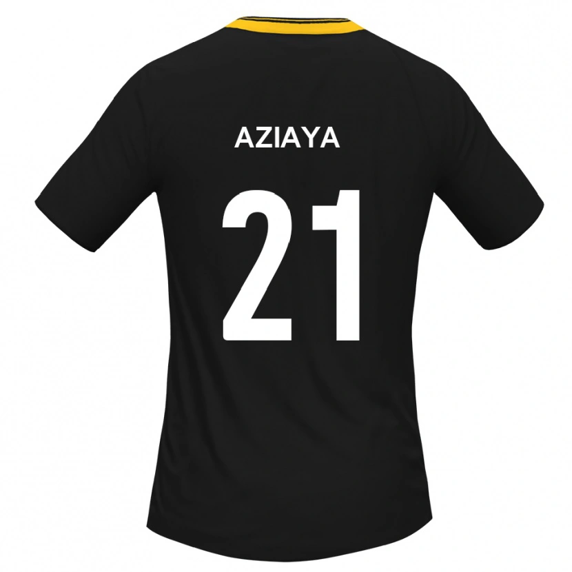 Danxen Mulher Camisola David Aziaya #21 Preto Amarelo Alternativa 2025/26 Camisa Brasil