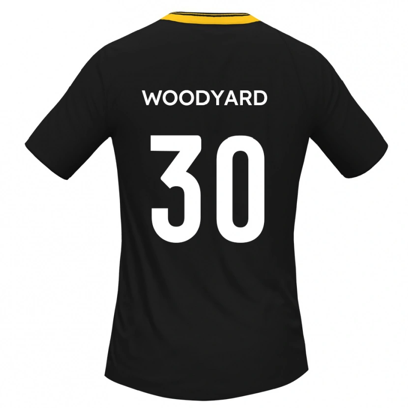 Danxen Mulher Camisola Alex Woodyard #30 Preto Amarelo Alternativa 2025/26 Camisa Brasil