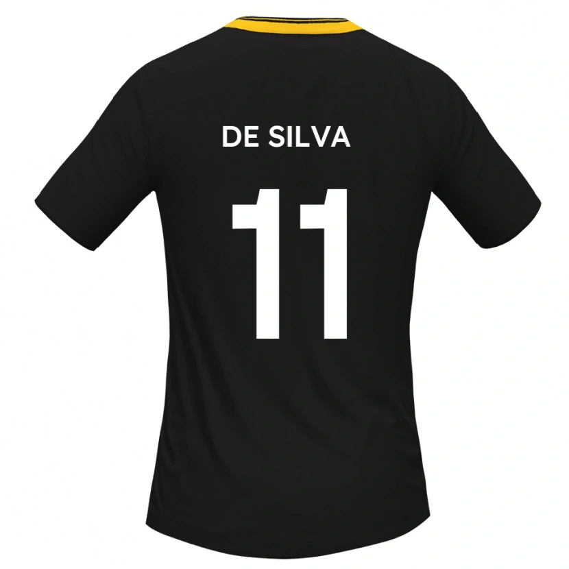Danxen Mulher Camisola Dillon De Silva #11 Preto Amarelo Alternativa 2025/26 Camisa Brasil
