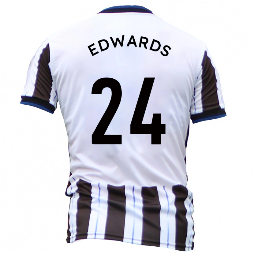 Danxen Mulher Camisola Corey Edwards #24 Branco Preto Alternativa 2025/26 Camisa Brasil