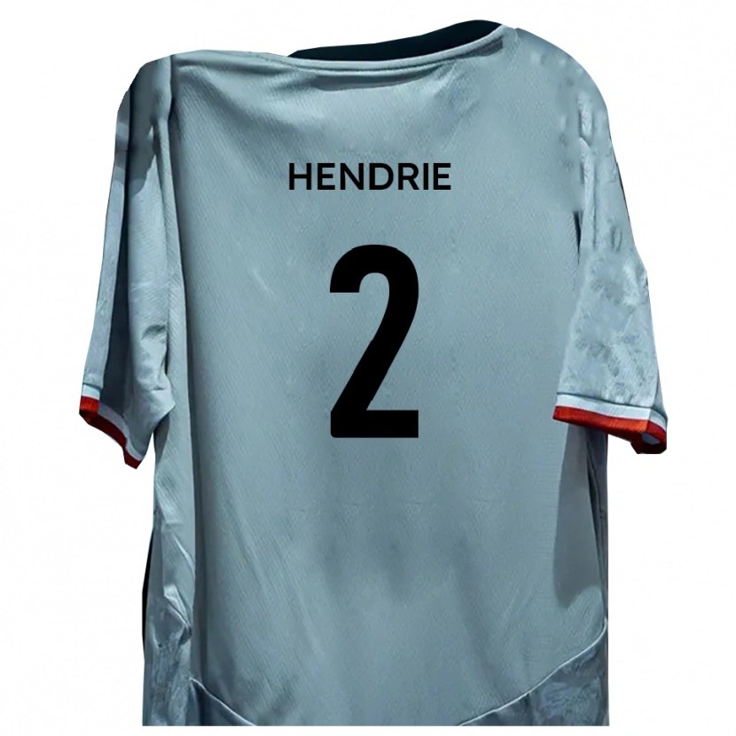 Danxen Mulher Camisola Luke Hendrie #2 Branco Preto Alternativa 2025/26 Camisa Brasil