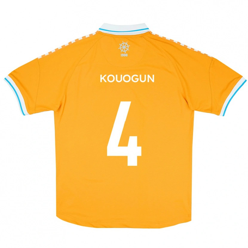 Danxen Mulher Camisola Maxim Kouogun #4 Amarelo Azul Alternativa 2025/26 Camisa Brasil
