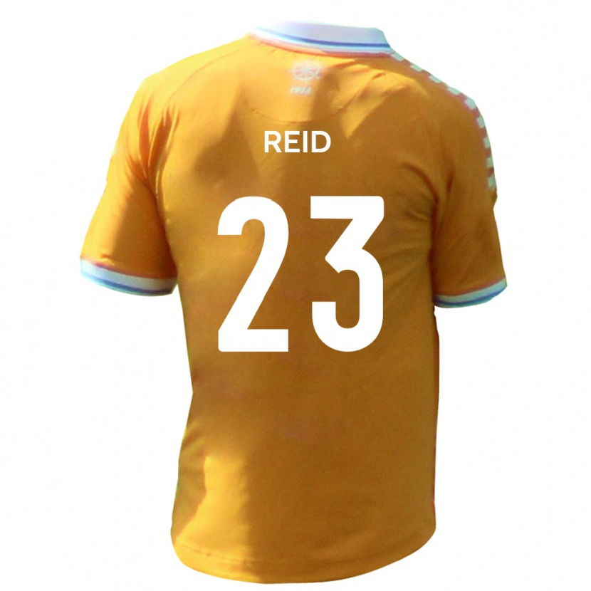 Danxen Mulher Camisola Alex Reid #23 Amarelo Azul Alternativa 2025/26 Camisa Brasil