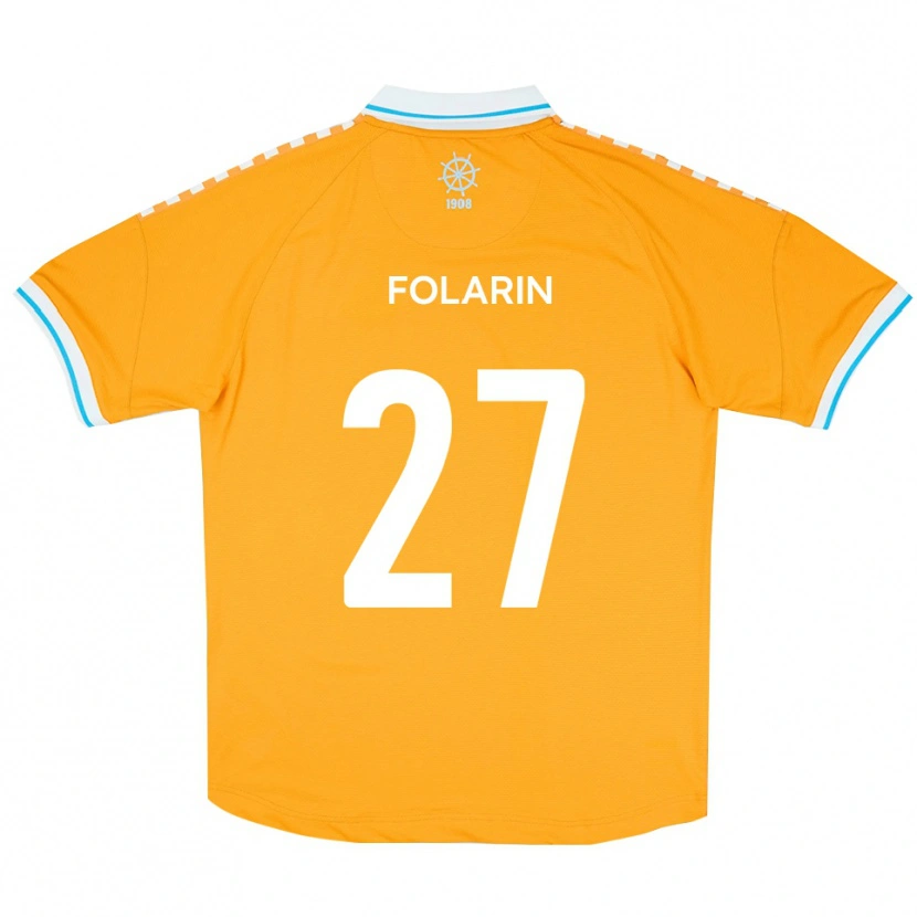 Danxen Mulher Camisola Sam Folarin #27 Amarelo Azul Alternativa 2025/26 Camisa Brasil