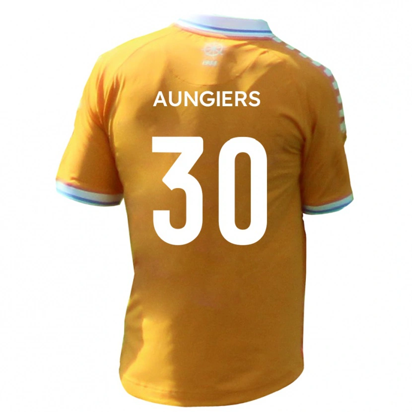 Danxen Mulher Camisola Joe Aungiers #30 Amarelo Azul Alternativa 2025/26 Camisa Brasil