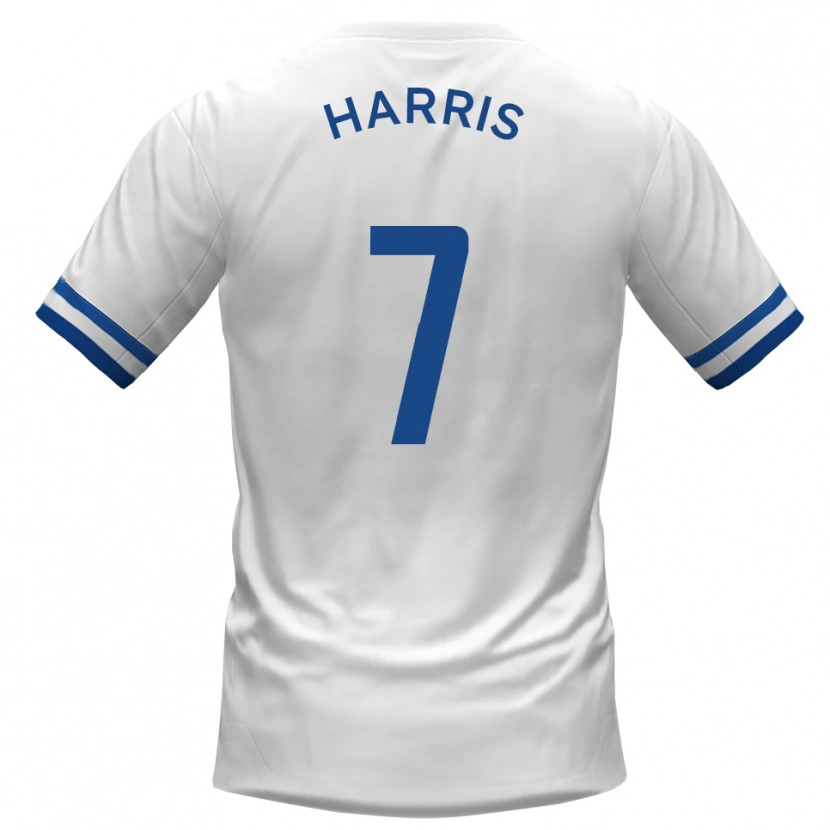 Danxen Mulher Camisola Will Harris #7 Branco Azul Alternativa 2025/26 Camisa Brasil