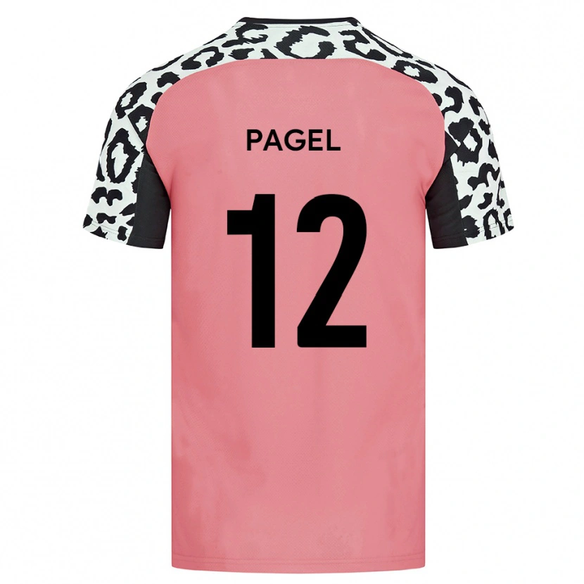 Danxen Mulher Camisola Fiachra Pagel #12 Rosa Preto Alternativa 2025/26 Camisa Brasil