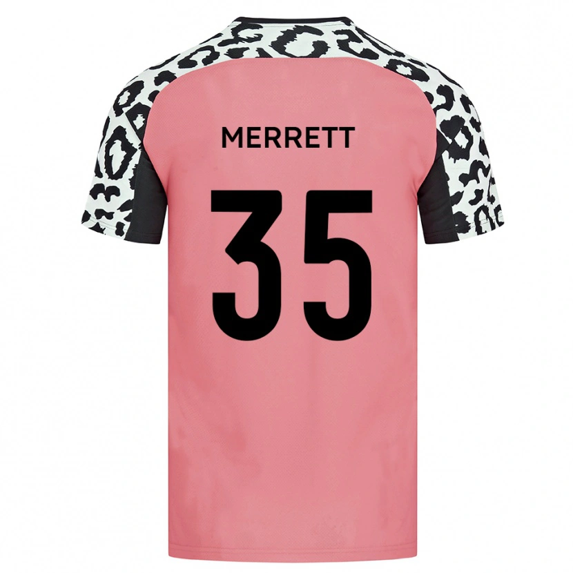 Danxen Mulher Camisola William Merrett #35 Rosa Preto Alternativa 2025/26 Camisa Brasil