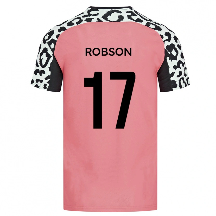 Danxen Mulher Camisola Jamie Robson #17 Rosa Preto Alternativa 2025/26 Camisa Brasil