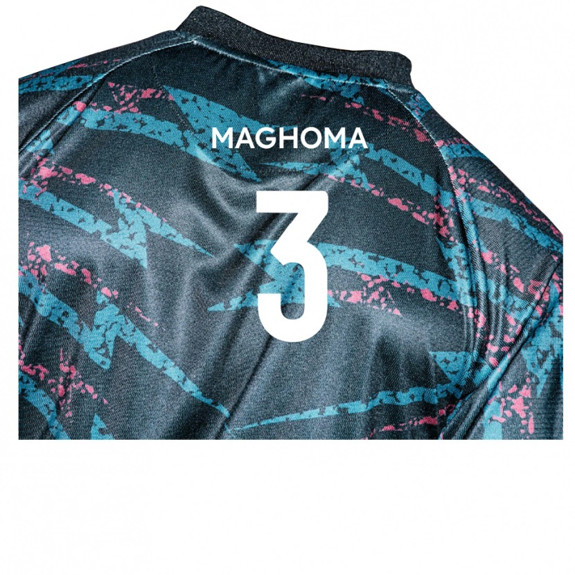 Danxen Mulher Camisola Christian Maghoma #3 Preto Azul Marinho Alternativa 2025/26 Camisa Brasil