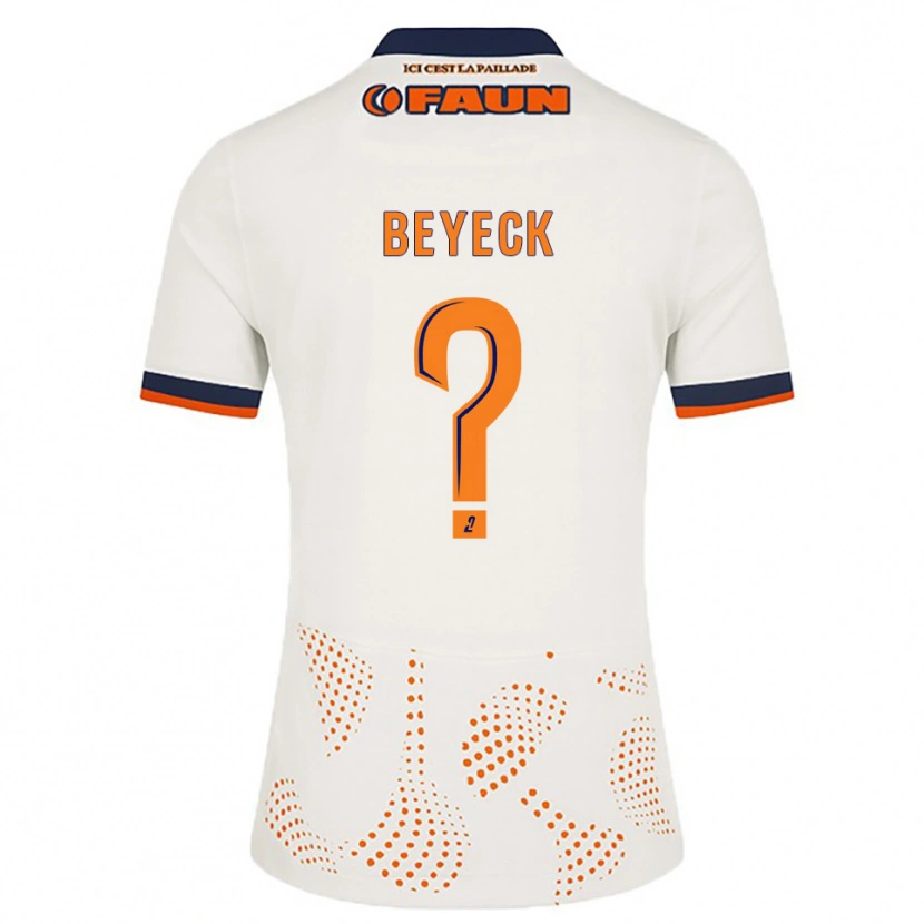 Danxen Mulher Camisola Franck Beyeck #0 Branco Laranja Alternativa 2025/26 Camisa Brasil