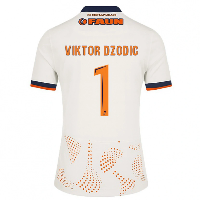 Danxen Mulher Camisola Viktor Dzodic #1 Branco Laranja Alternativa 2025/26 Camisa Brasil