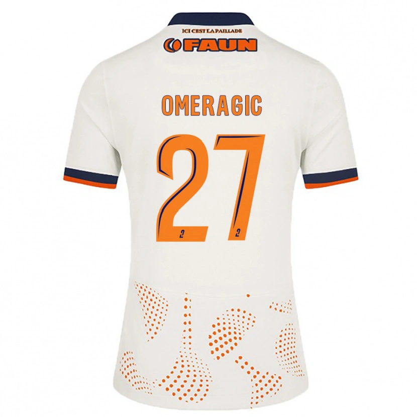 Danxen Mulher Camisola Becir Omeragic #27 Branco Laranja Alternativa 2025/26 Camisa Brasil