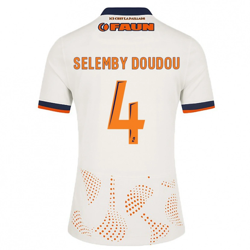 Danxen Mulher Camisola Destin Selemby Doudou #4 Branco Laranja Alternativa 2025/26 Camisa Brasil