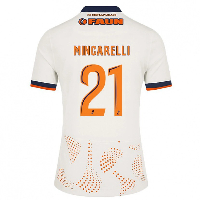 Danxen Mulher Camisola Lucas Mincarelli #21 Branco Laranja Alternativa 2025/26 Camisa Brasil