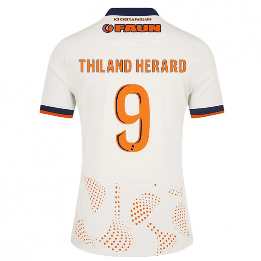 Danxen Mulher Camisola Robin Thiland-Herard #9 Branco Laranja Alternativa 2025/26 Camisa Brasil