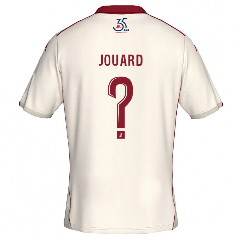 Danxen Mulher Camisola Dylan Jouard #0 Branco Vinho Alternativa 2025/26 Camisa Brasil