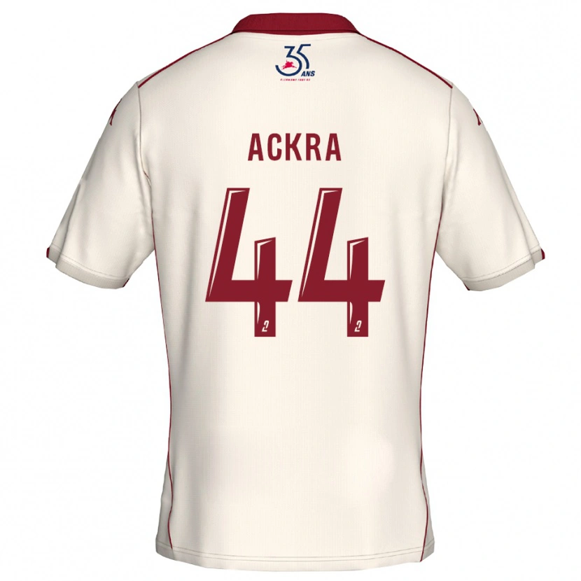 Danxen Mulher Camisola Allan Ackra #44 Branco Vinho Alternativa 2025/26 Camisa Brasil
