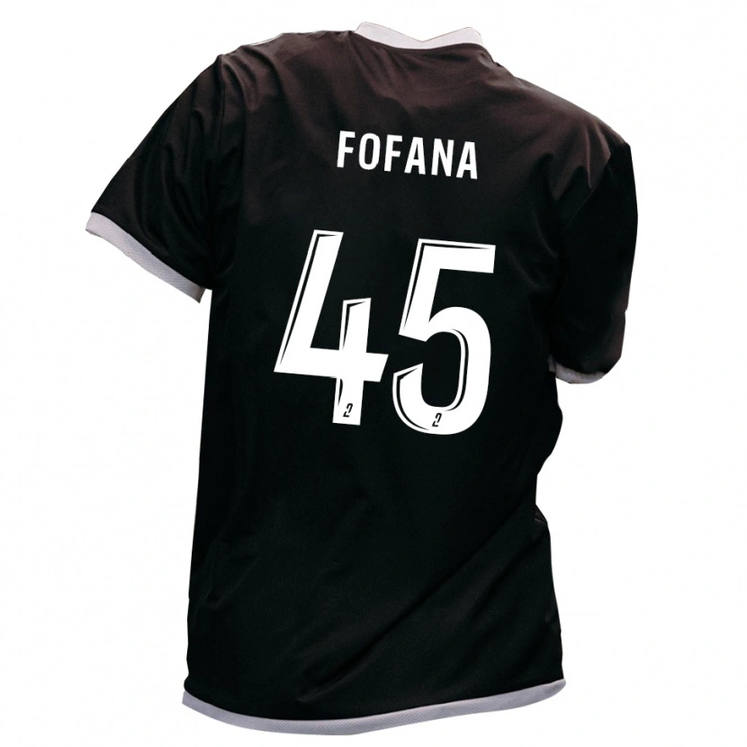 Danxen Mulher Camisola Ibrahim Fofana #45 Preto Dourado Alternativa 2025/26 Camisa Brasil