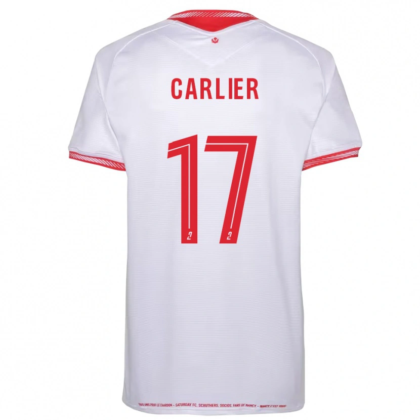 Danxen Mulher Camisola Maxence Carlier #17 Preto Vermelho Alternativa 2025/26 Camisa Brasil