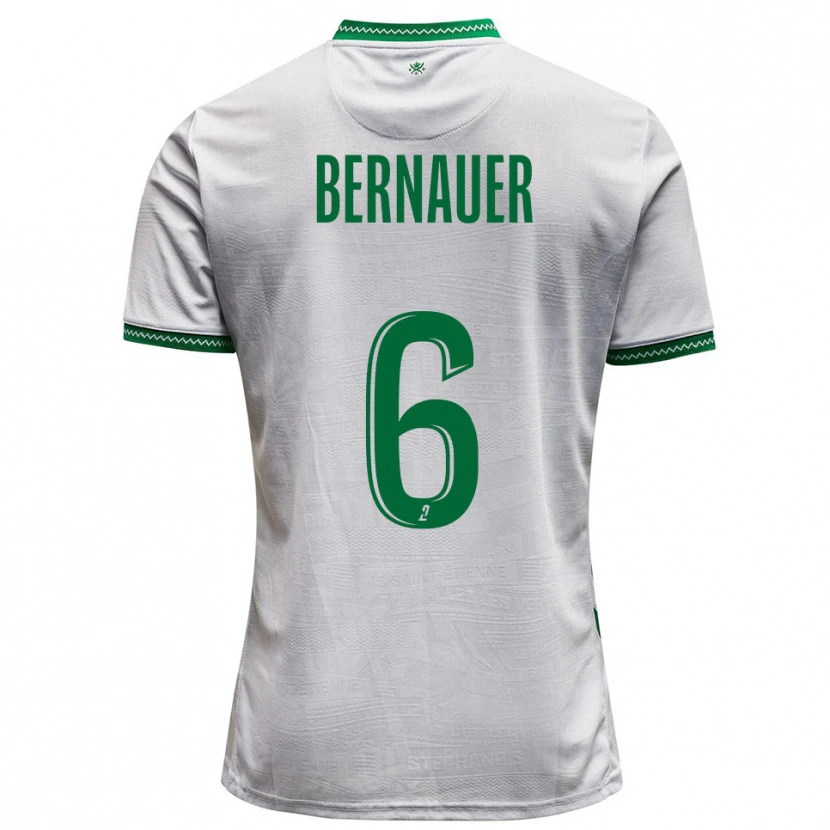 Danxen Mulher Camisola Maxime Bernauer #6 Branco Verde Alternativa 2025/26 Camisa Brasil
