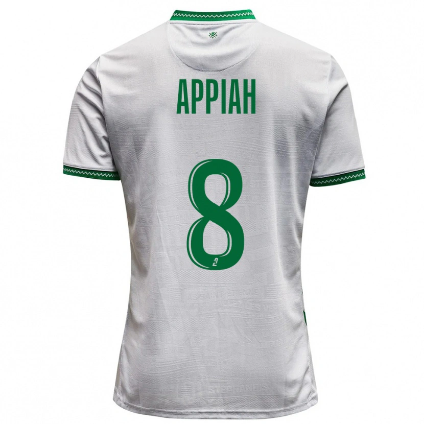 Danxen Mulher Camisola Dennis Appiah #8 Branco Verde Alternativa 2025/26 Camisa Brasil