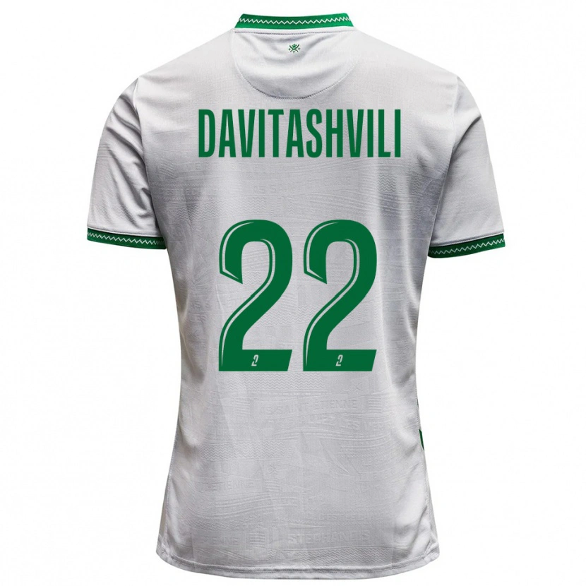 Danxen Mulher Camisola Zuriko Davitashvili #22 Branco Verde Alternativa 2025/26 Camisa Brasil
