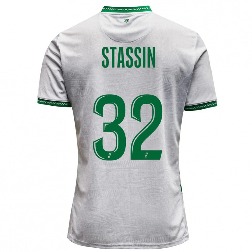 Danxen Mulher Camisola Lucas Stassin #32 Branco Verde Alternativa 2025/26 Camisa Brasil