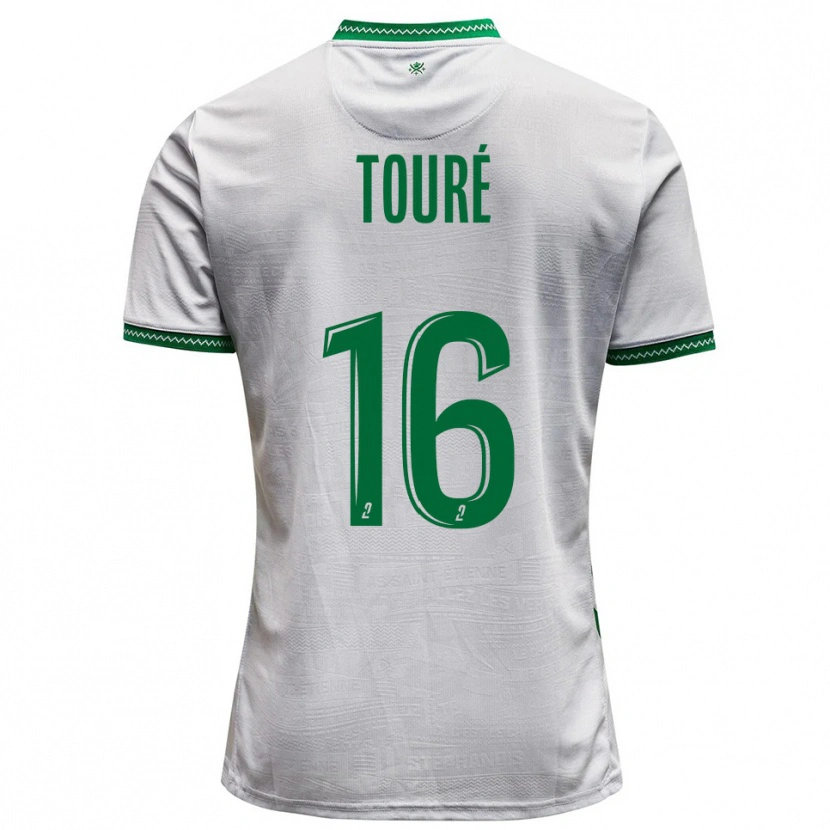Danxen Mulher Camisola Issiaka Touré #16 Branco Verde Alternativa 2025/26 Camisa Brasil