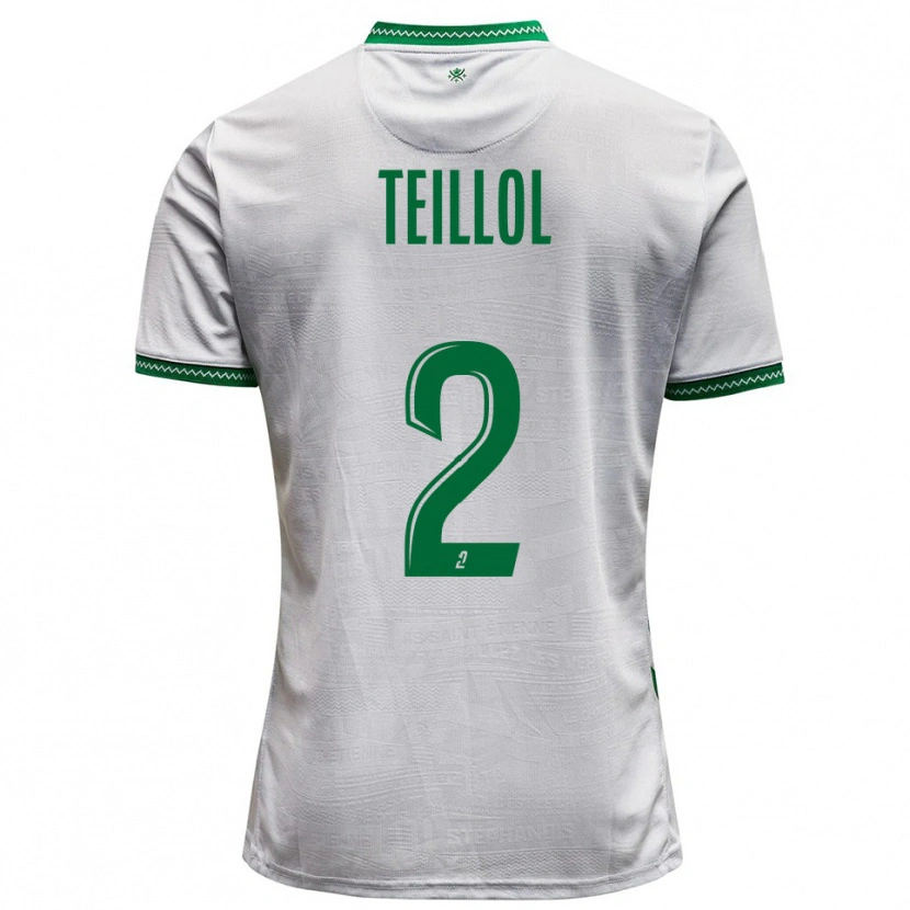 Danxen Mulher Camisola Tom Teillol #2 Branco Verde Alternativa 2025/26 Camisa Brasil