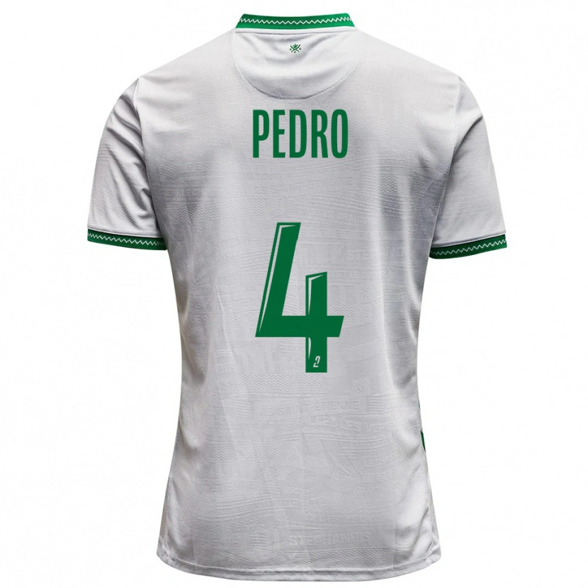 Danxen Mulher Camisola Kévin Pedro #4 Branco Verde Alternativa 2025/26 Camisa Brasil