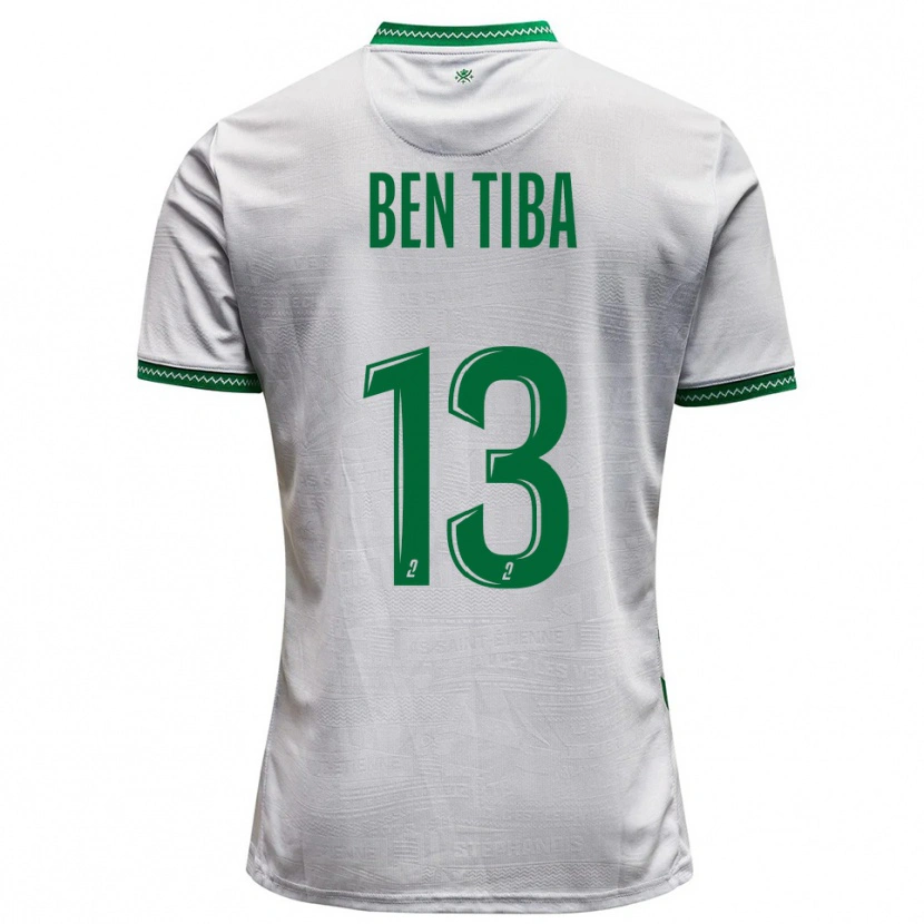 Danxen Mulher Camisola Helmi Ben Tiba #13 Branco Verde Alternativa 2025/26 Camisa Brasil