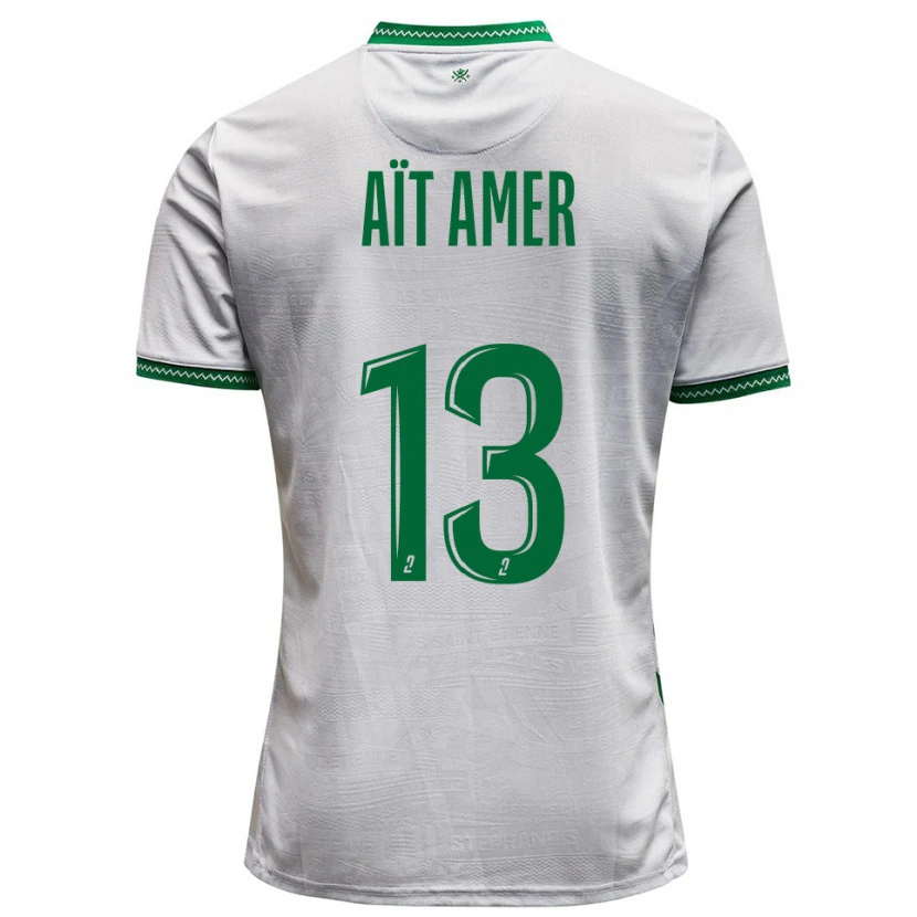 Danxen Mulher Camisola Rayan Aït Amer #13 Branco Verde Alternativa 2025/26 Camisa Brasil