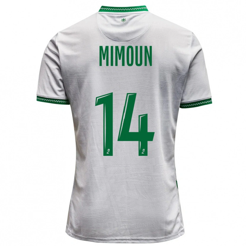 Danxen Mulher Camisola Yanis Mimoun #14 Branco Verde Alternativa 2025/26 Camisa Brasil