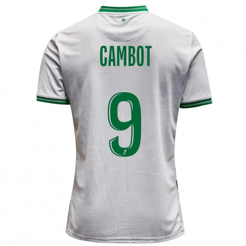 Danxen Mulher Camisola Sarah Cambot #9 Branco Verde Alternativa 2025/26 Camisa Brasil