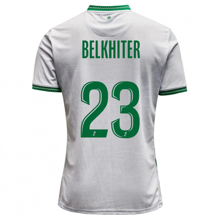 Danxen Mulher Camisola Morgane Belkhiter #23 Branco Verde Alternativa 2025/26 Camisa Brasil