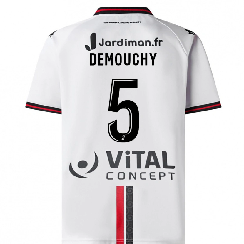 Danxen Mulher Camisola Albin Demouchy #5 Branco Vermelho Alternativa 2025/26 Camisa Brasil