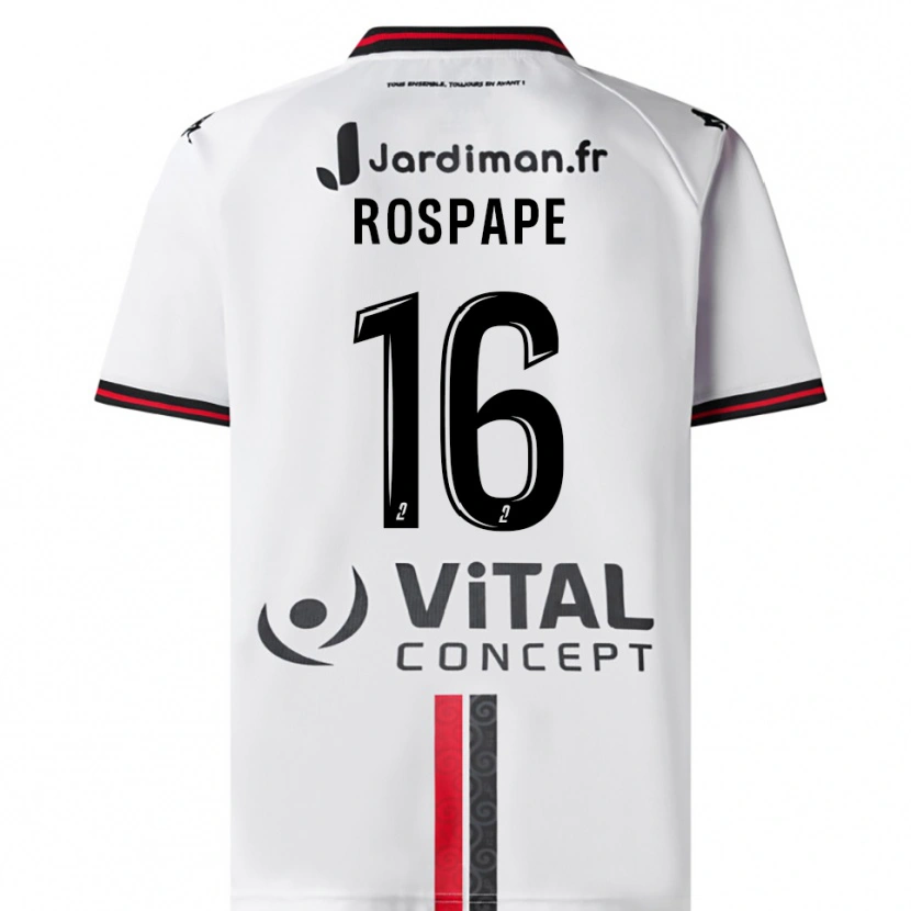 Danxen Mulher Camisola Milo Rospape #16 Branco Vermelho Alternativa 2025/26 Camisa Brasil