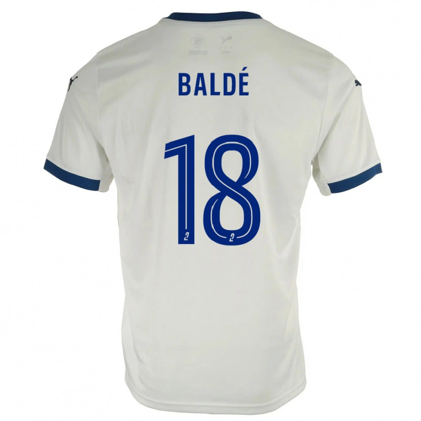 Danxen Mulher Camisola Thierno Baldé #18 Branco Azul Alternativa 2025/26 Camisa Brasil