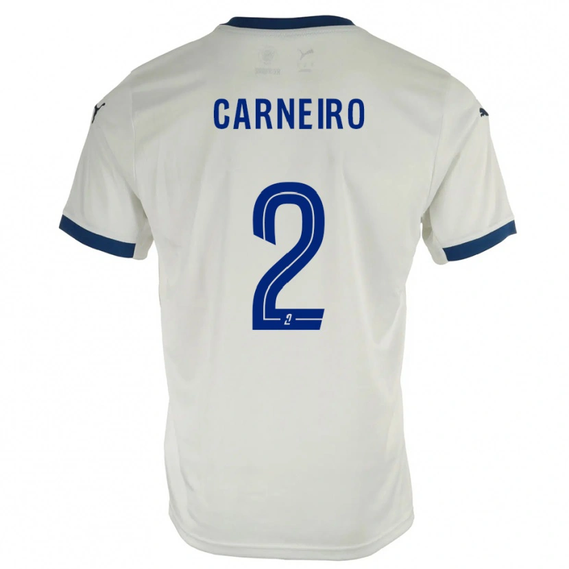 Danxen Mulher Camisola Enisio Carneiro #2 Branco Azul Alternativa 2025/26 Camisa Brasil