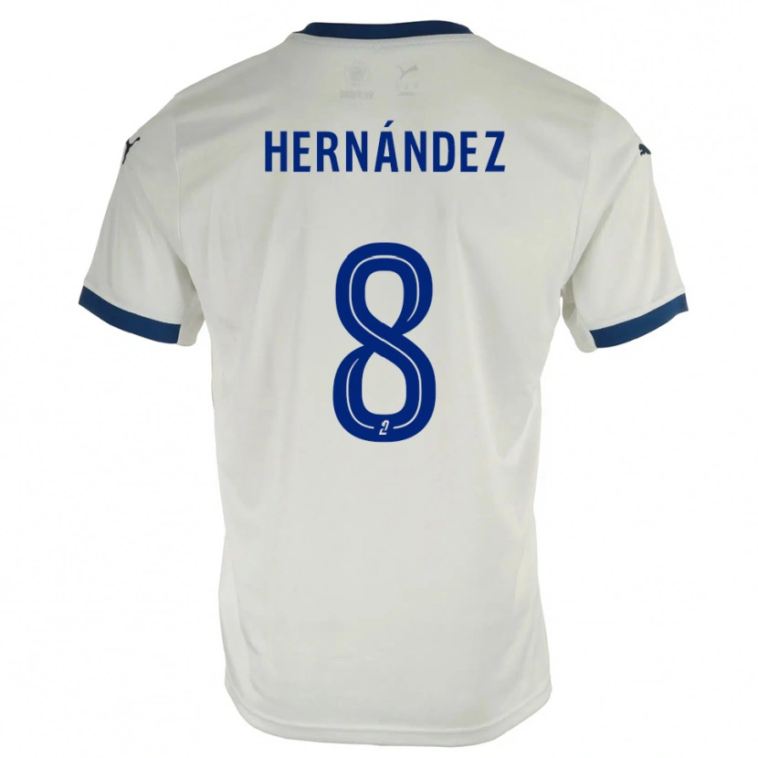 Danxen Mulher Camisola Pablo Hernandez #8 Branco Azul Alternativa 2025/26 Camisa Brasil