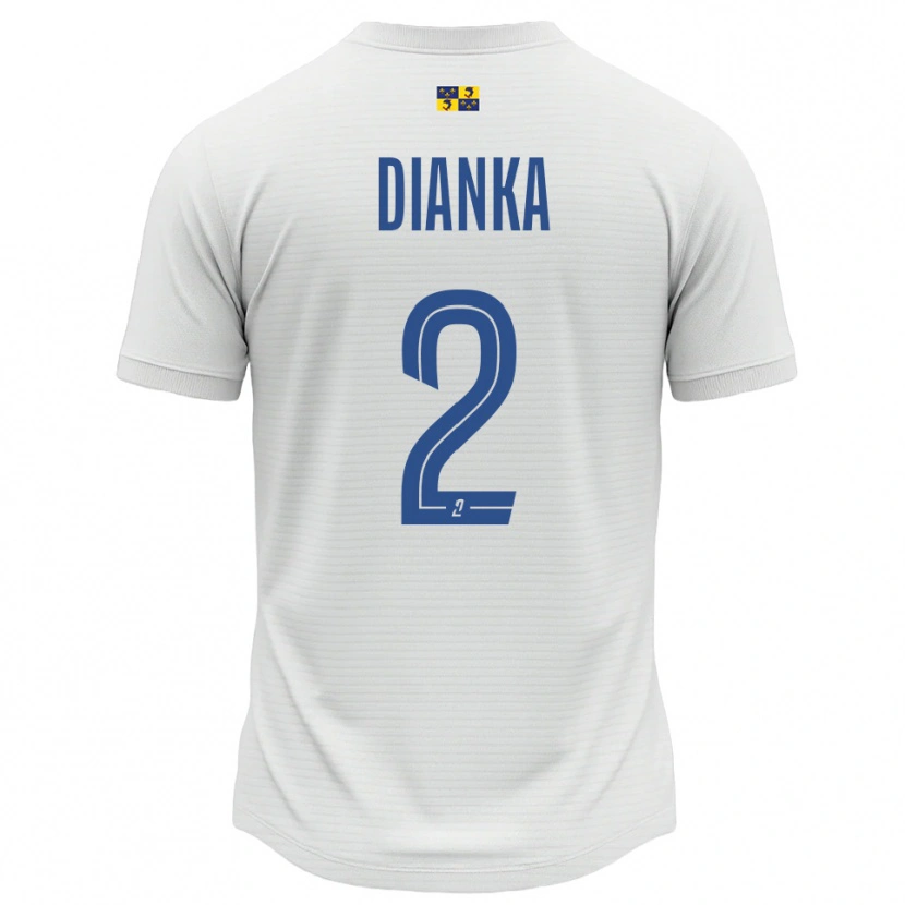 Danxen Mulher Camisola Djibril Dianka #2 Branco Azul Alternativa 2025/26 Camisa Brasil