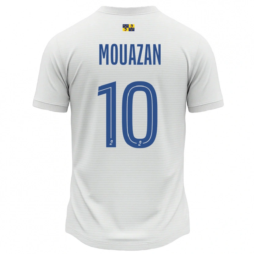 Danxen Mulher Camisola Baptiste Mouazan #10 Branco Azul Alternativa 2025/26 Camisa Brasil